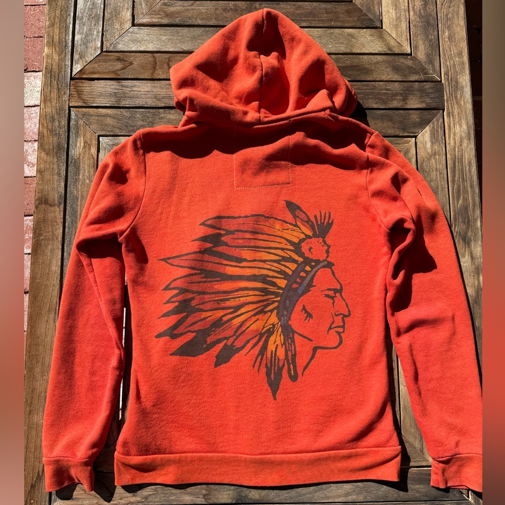🌿 Aviator Nation Chief Headdress Hoodie Unisex RARE
